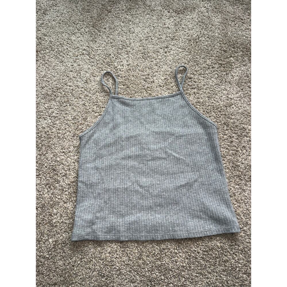 American Eagle - Square Neck Cami - Gray, Medium